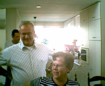 Jan en Tilly in de keuken